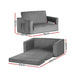 Kids Convertible Sofa 2 Seater Children Flip Open Couch