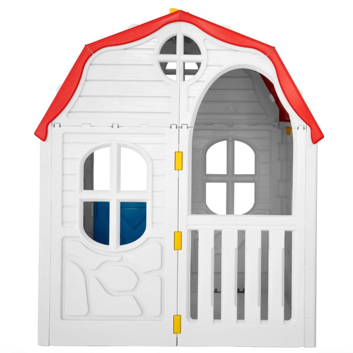 Kids Foldable Playhouse with Working Door and Windows Kxpii