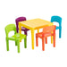 Kids Plastic 5-piece Table & 4 Chairs Set