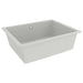 Kitchen Sink with Overflow Hole White Granite Opobbt