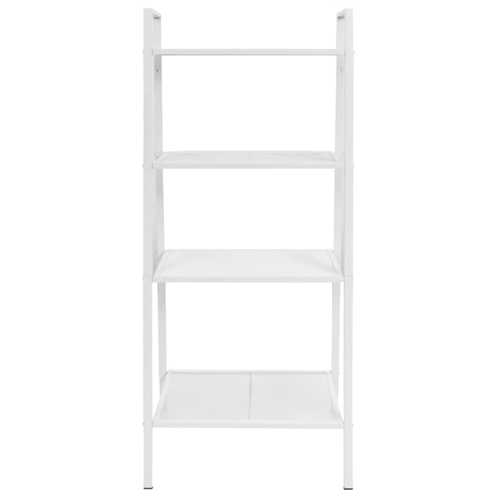 Ladder Bookcase 4 Tiers Metal White Xapkit