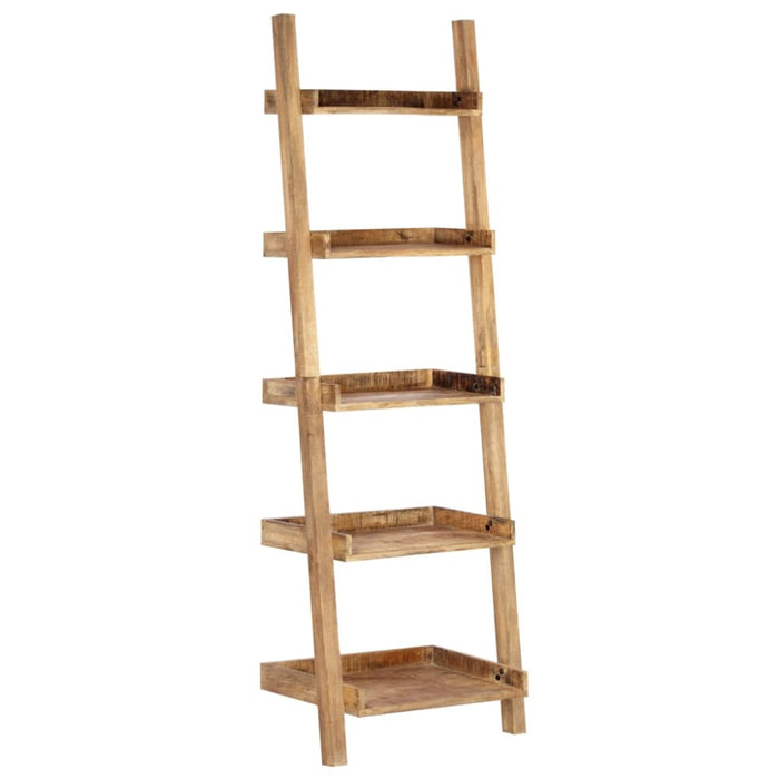 Ladder Shelf Brown Solid Mango Wood Xainit