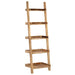 Ladder Shelf Brown Solid Mango Wood Xainit