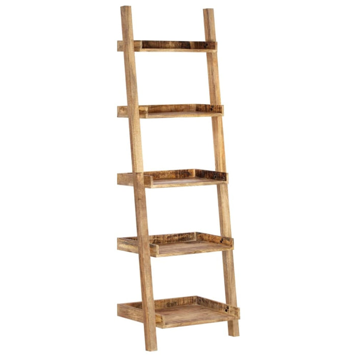 Ladder Shelf Brown Solid Mango Wood Xainit