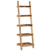 Ladder Shelf Brown Solid Mango Wood Xainit