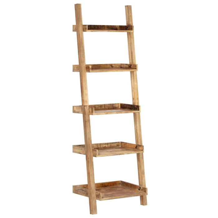 Ladder Shelf Brown Solid Mango Wood Xainit