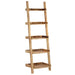 Ladder Shelf Brown Solid Mango Wood Xainit