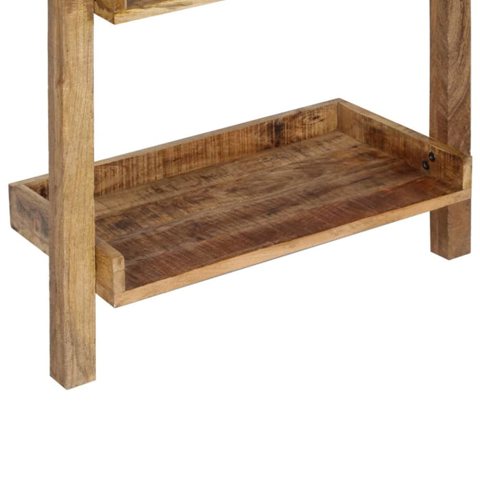 Ladder Shelf Brown Solid Mango Wood Xainit
