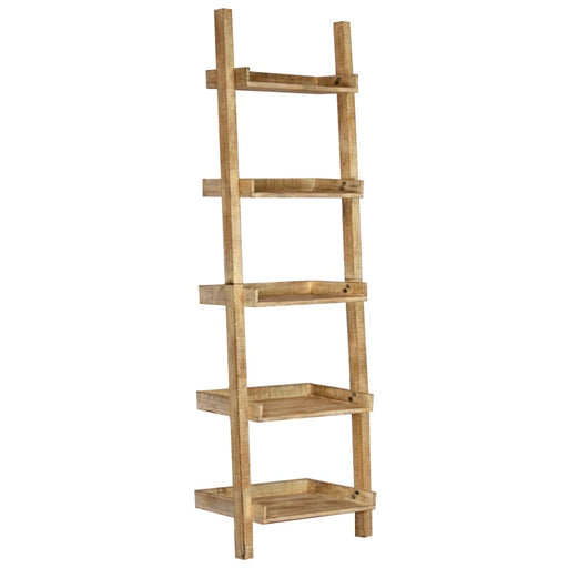 Ladder Shelf Brown Solid Mango Wood Xainit