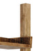 Ladder Shelf Brown Solid Mango Wood Xainit