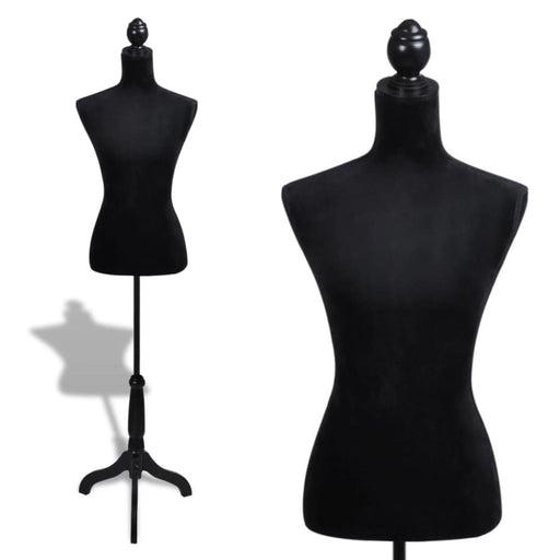 Ladies Bust Display Black Female Dressmakers Dummy