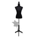Ladies Bust Display Black Female Dressmakers Dummy