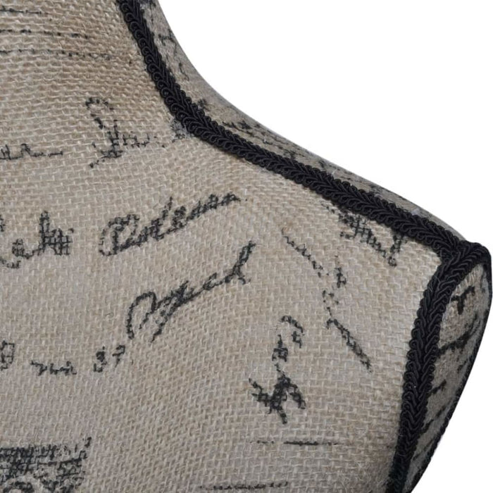 Ladies Bust Display Brown Black Jute Female Mannequin Tbbxk