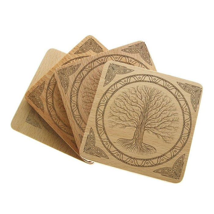Laser Engraved Wood Coasters