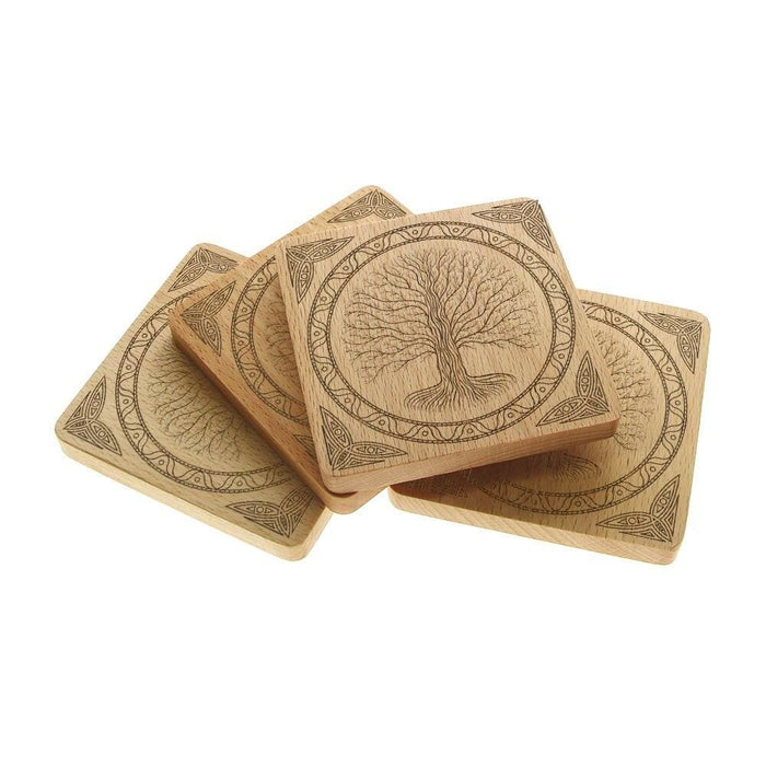 Laser Engraved Wood Coasters