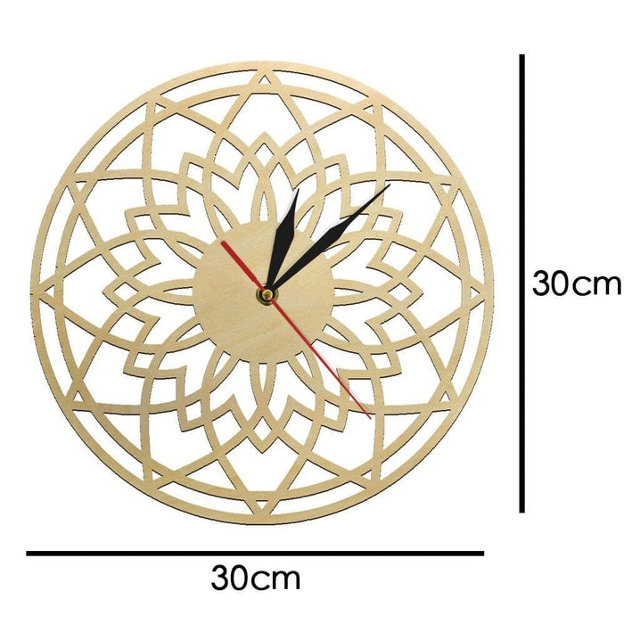 Laser Engraved Wooden Wall Clock
