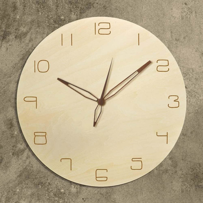 Laser Engraved Wooden Wall Clock