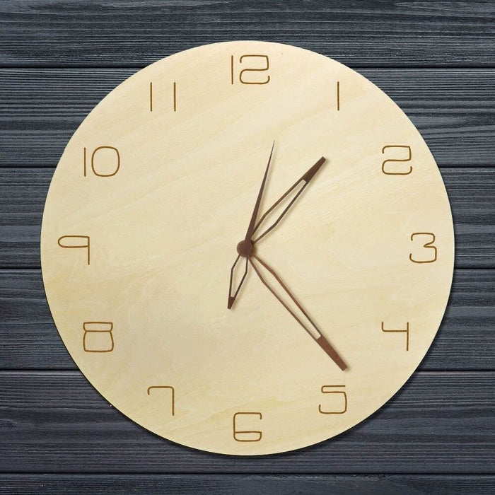 Laser Engraved Wooden Wall Clock