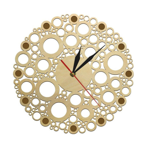 Laser Engraved Wooden Wall Clock