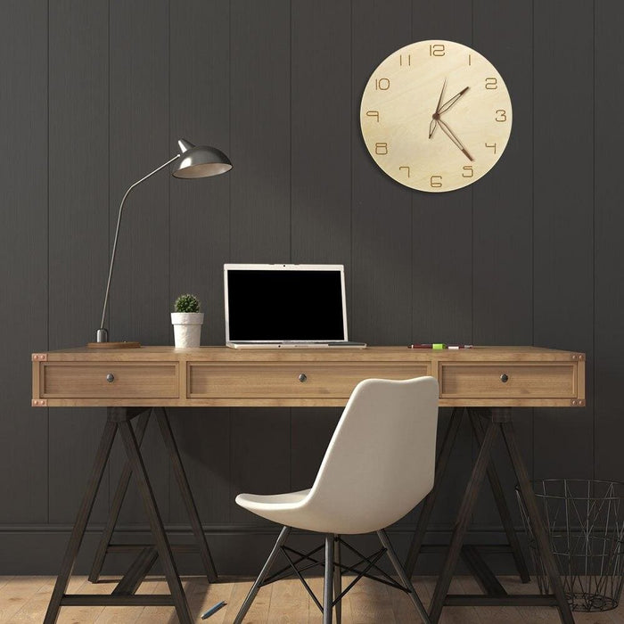 Laser Engraved Wooden Wall Clock