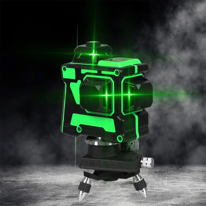 Laser Level Green Light Self Leveling 360° Rotary 3d 12 Line