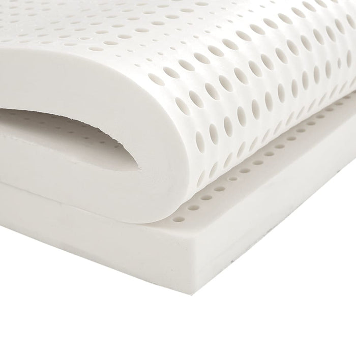 Latex Mattress Topper King Natural 7 Zone Bedding Removable