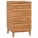 Laundry Basket 40x40x70 Cm Solid Teak Wood Xnkbil