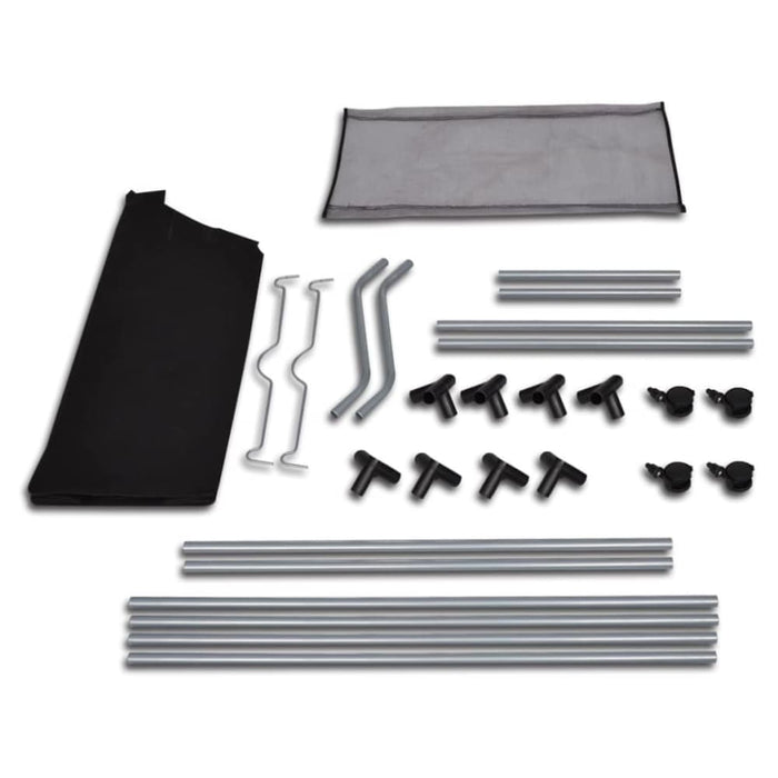 Laundry Sorter with 4 Bags Black Grey Xabtli