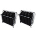 Laundry Sorters with Bags 2 Pcs Black and Grey Xilbao