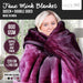 Laura Hill Faux Mink Blanket 800gsm Heavy Double-sided