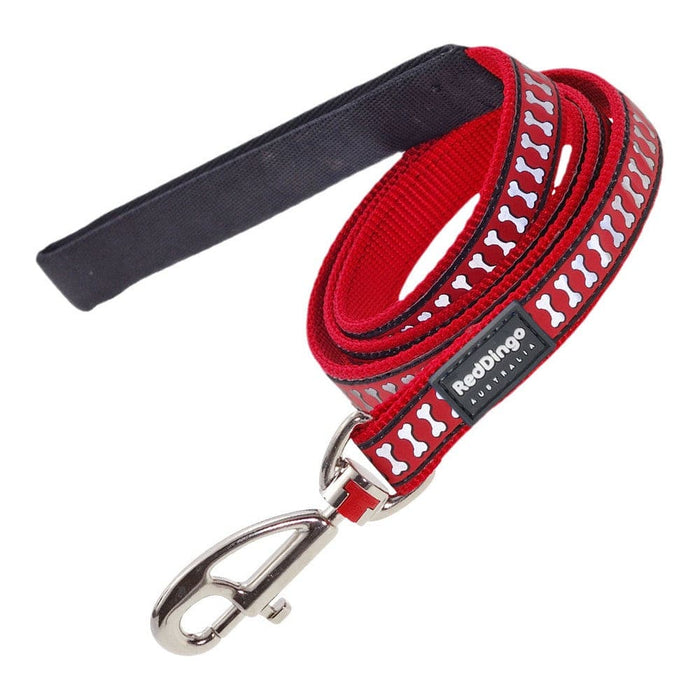 Dog Lead Red Dingo Reflective (2 x 120 Cm)