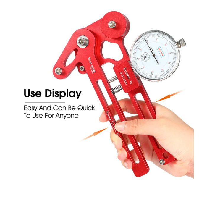 Light Volume Bicycle Spoke Tensiometer