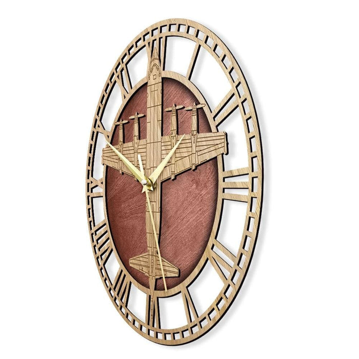 Lockheed P-3 Orion Aircraft Wood Wall Clock