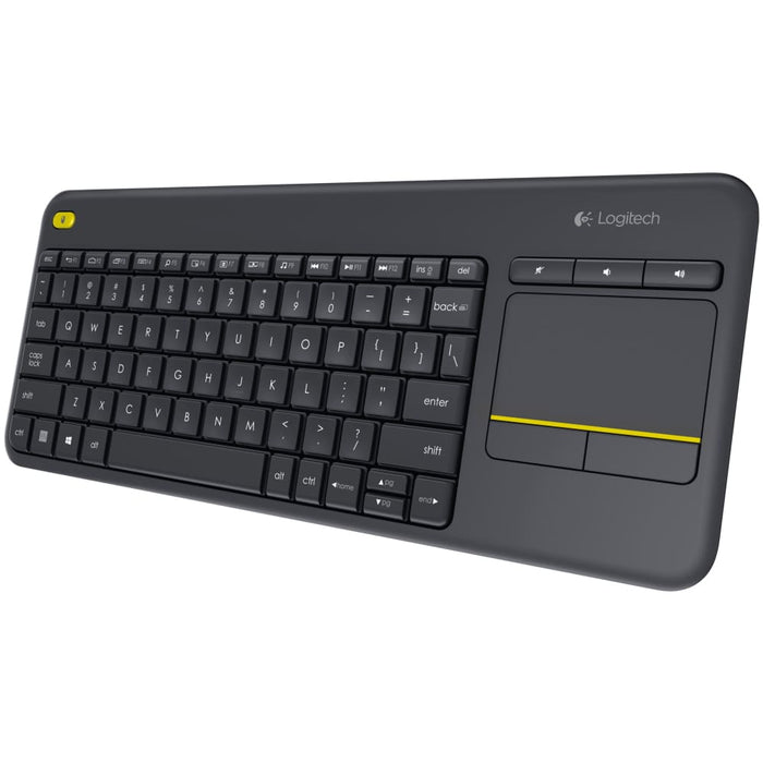Logitech K400 Plus Touch Wireless Keyboard - Black (920