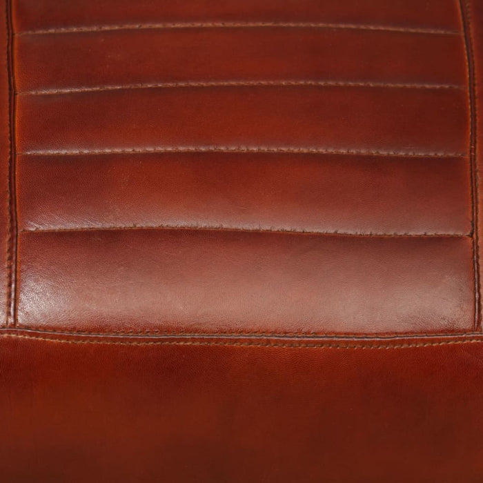 Lounge Chair Brown Genuine Leather Gl86069