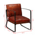 Lounge Chair Brown Genuine Leather Gl86069