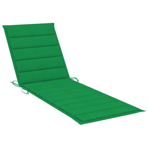 Sun Lounger Cushion Green 200x60x3 Cm Fabric Toaxbn