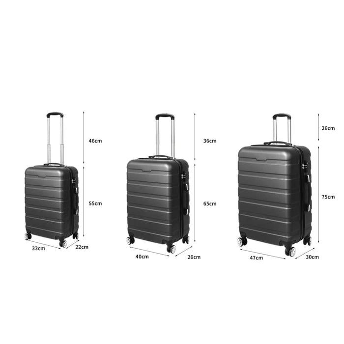 Luggage Suitcase Trolley 3pcs Set 20 24 28 Travel Packing