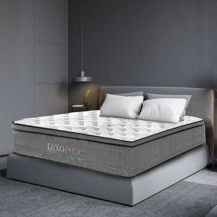 Luxopedic Pocket Spring Mattress 5 Zone 32cm Euro Top Memory