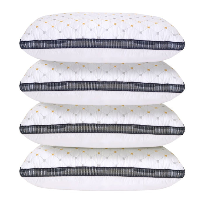 Luxury Air Mesh Pillows 4 Pack Hotel Quality Checked Ultra 