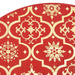 Luxury Christmas Tree Skirt With Sock Red 122 Cm Fabric