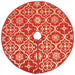 Luxury Christmas Tree Skirt With Sock Red 122 Cm Fabric