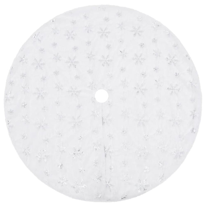 Luxury Christmas Tree Skirt White 122 Cm Faux Fur Ttbxit