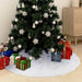 Luxury Christmas Tree Skirt White 122 Cm Faux Fur Ttbxit