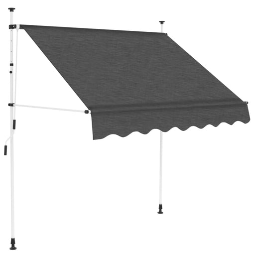 Manual Retractable Awning 200 Cm Anthracite Oatlnn
