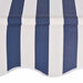 Manual Retractable Awning 200 Cm Blue And White Stripes