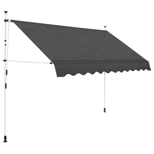 Manual Retractable Awning 250 Cm Anthracite Oatlnk