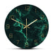 Marble Pattern Green Nordic Wall Clock Living Room