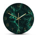 Marble Pattern Green Nordic Wall Clock Living Room