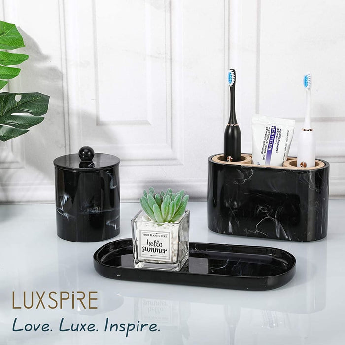 Marble Pattern Oval Shape Storage Tray